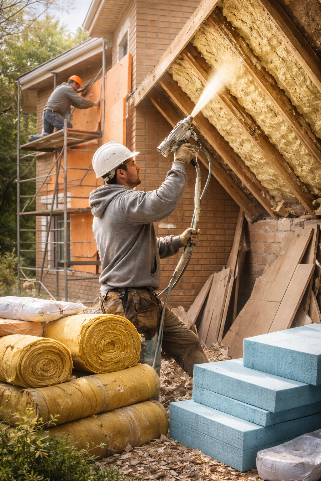 Утепление домов в Нальчике под ключ от 4352 руб/м2 | Профессионально — ТепломастерНль