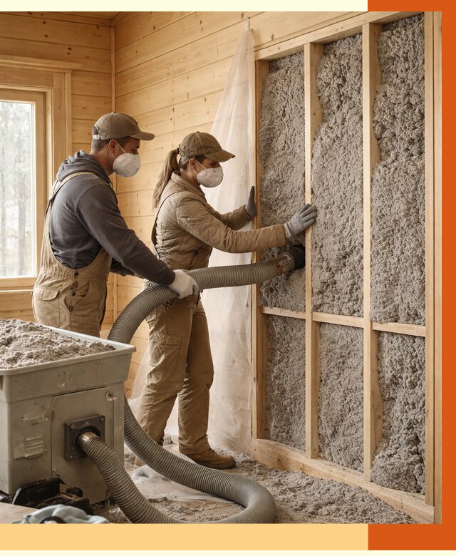 Утепление дачного дома эковатой в Нальчике от 1503 руб./м2 — комплексно, ТепломастерНль