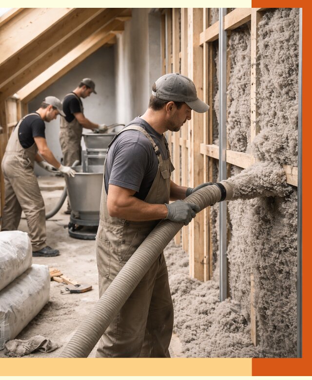 Утепление таунхауса эковатой в Нальчике от 2280 руб./м² — монтаж и задувка | ТепломастерНль