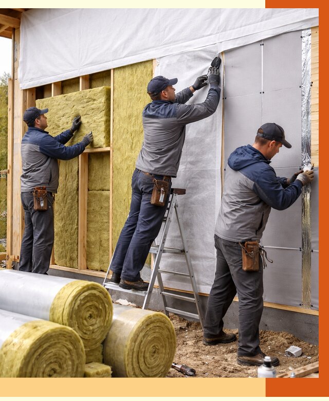 Утепление каркасного дома в Нальчике от 4352 руб./м2 — профессионально | ТепломастерНль