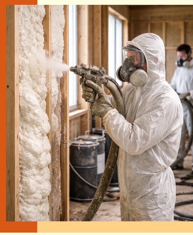 Утепление каркасного дома пенополиуретаном в Нальчике