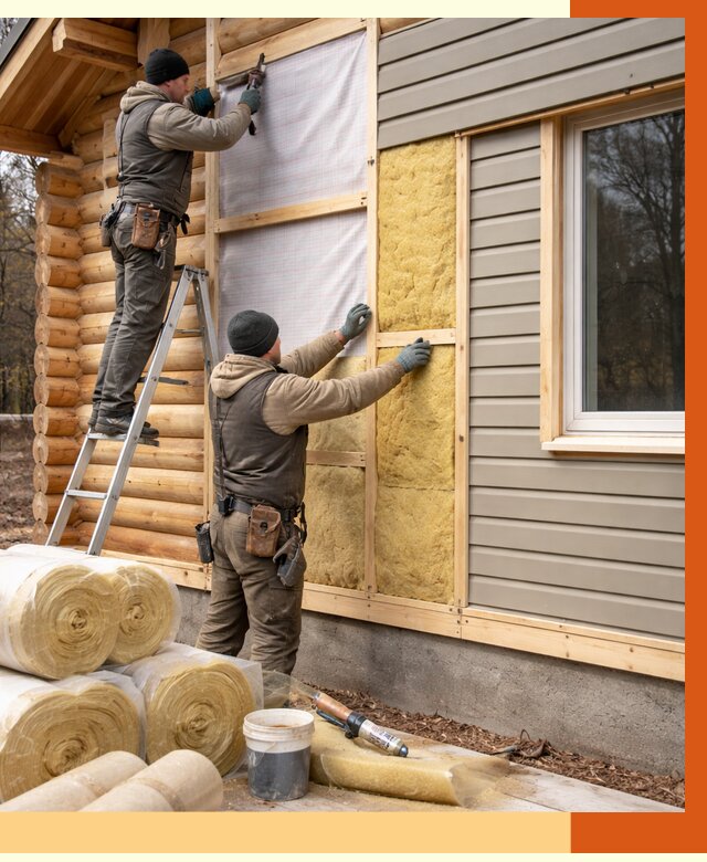 Утепление деревянного дома в Нальчике от 6425 руб./м2 — заказать работы | ТепломастерНль