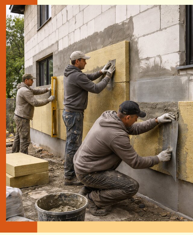Утепление дома из газобетона в Нальчике качественно и долговечно