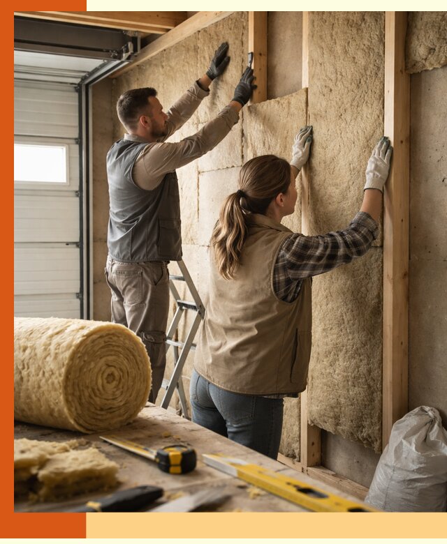 Утепление гаража изнутри в Нальчике: быстро и надежно