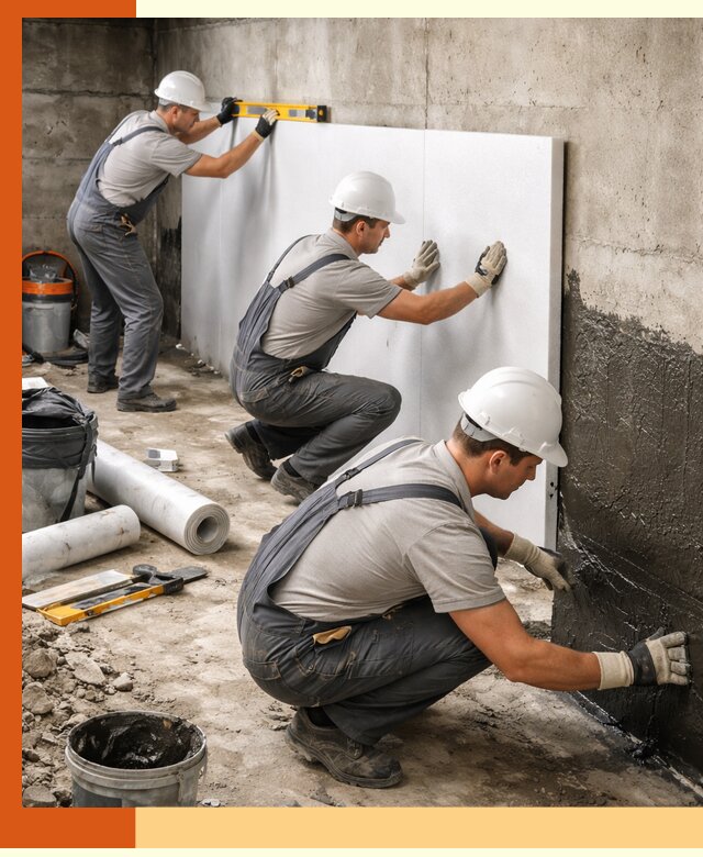 Утепление фундамента изнутри профессионально в Нальчике