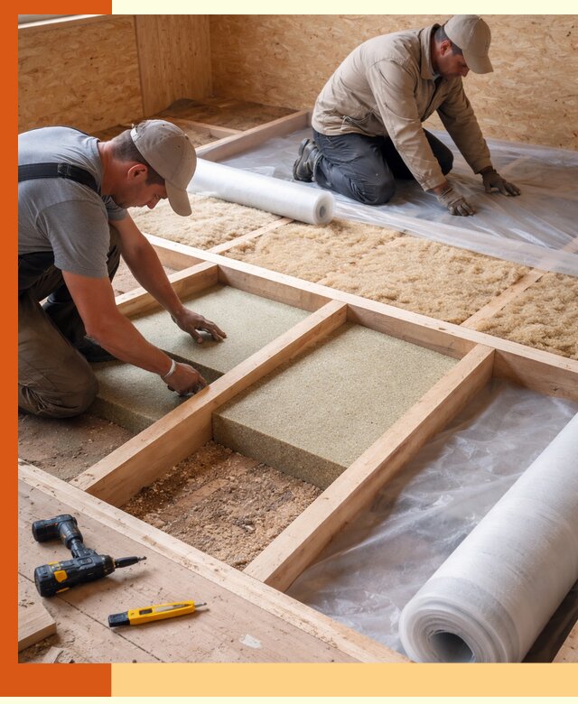 Профессиональное утепление деревянного пола в Нальчике