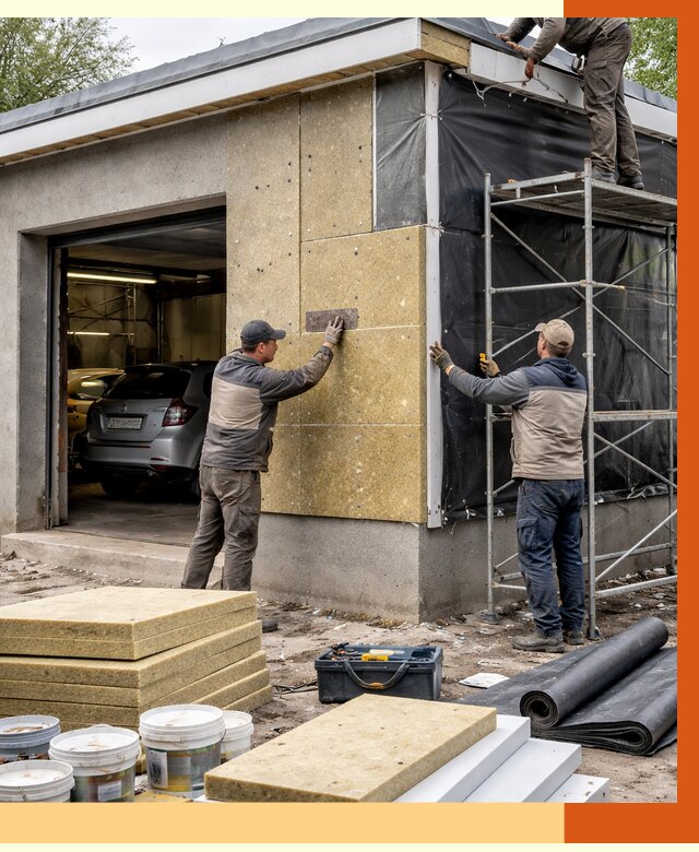 Утепление автосервиса в Нальчике ппу, пеноизоляция, от 15026 руб/м2 — ТепломастерНль