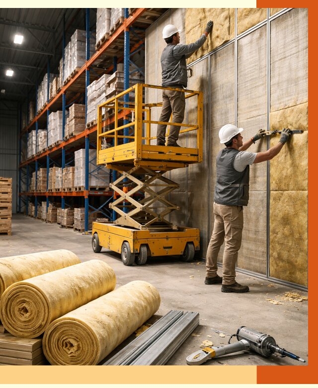 Утепление торгового склада в Нальчике от 3316 руб/м2 — комплексно и под ключ | ТепломастерНль