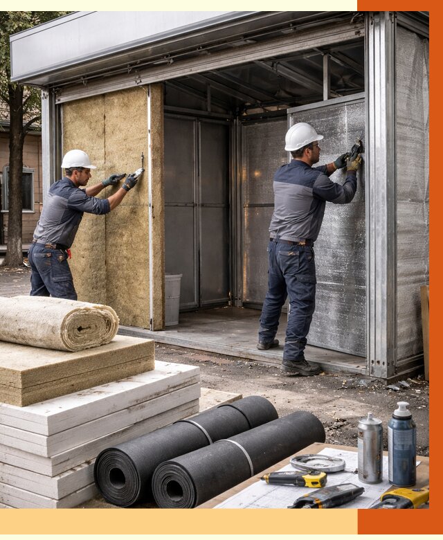 Утепление павильона шаурма в Нальчике под ключ от 1244 руб. за м² | ТепломастерНль