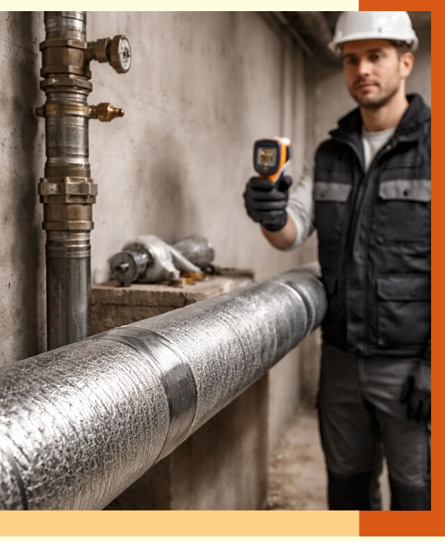 Утепление труб водоснабжения в Нальчике от 8809 руб. за м² — услуги ТепломастерНль