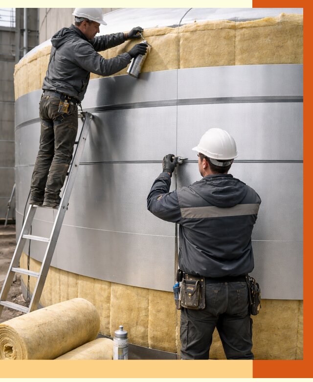 Утепление цистерны в Нальчике пенополиуретаном от 15026 руб. под ключ | ТепломастерНль