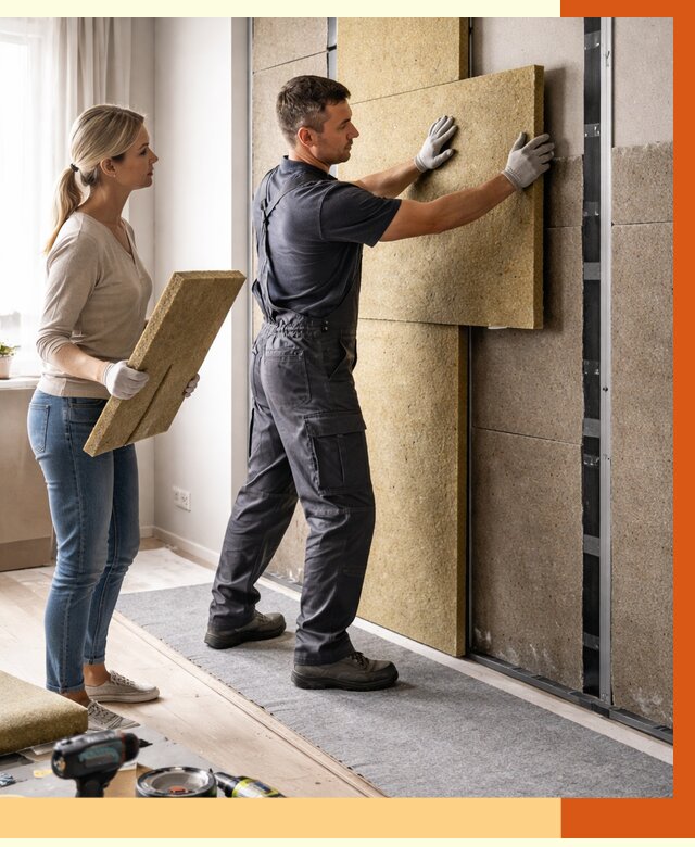 Профессиональная шумоизоляция квартиры в Нальчике от 7772 руб. за м2 | ТепломастерНль