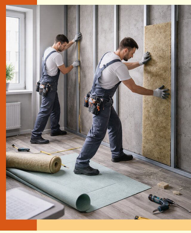 Шумоизоляция квартиры под ключ в Нальчике — профессионально и гарантированно