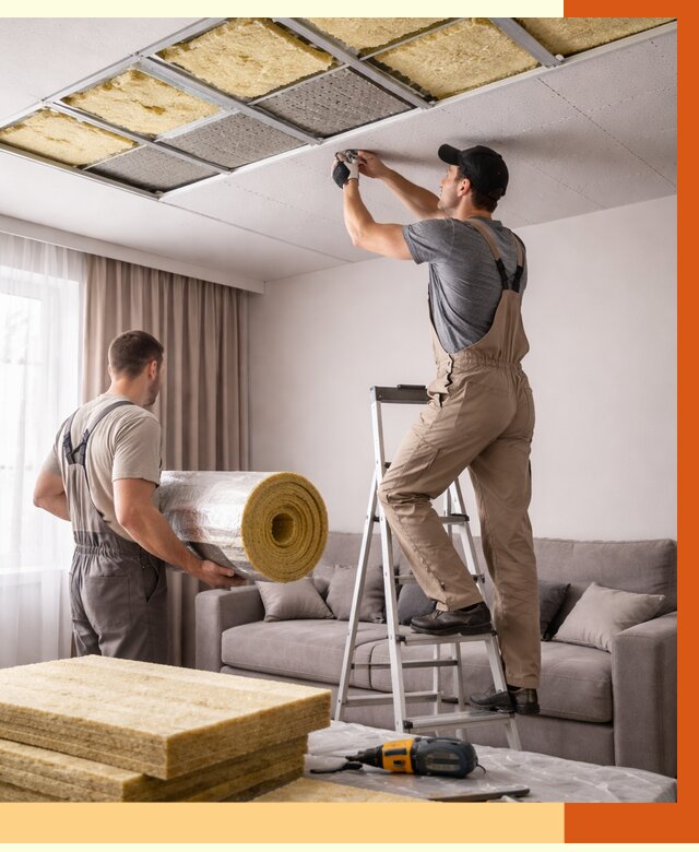 Шумоизоляция потолка в Нальчике от 2332 руб. под ключ | Профессионально — ТепломастерНль