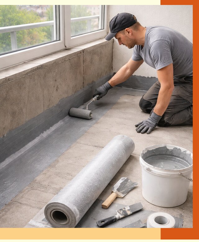 Профессиональная гидроизоляция балкона в Нальчике от 4352 руб. | ТепломастерНль