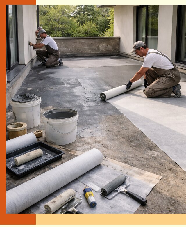 Гидроизоляция террасы в Нальчике — надежная защита от влаги и протечек