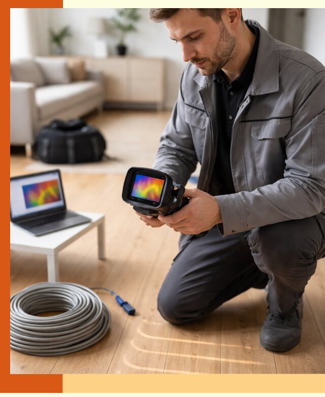 Тепловизионное обследование тёплого пола в Нальчике для точной диагностики