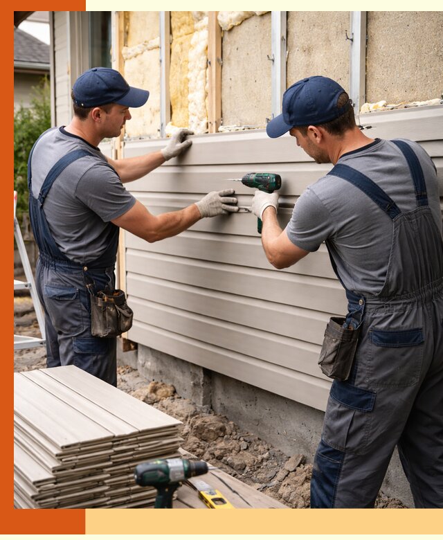 Монтаж сайдинга после утепления в Нальчике качественно и надежно